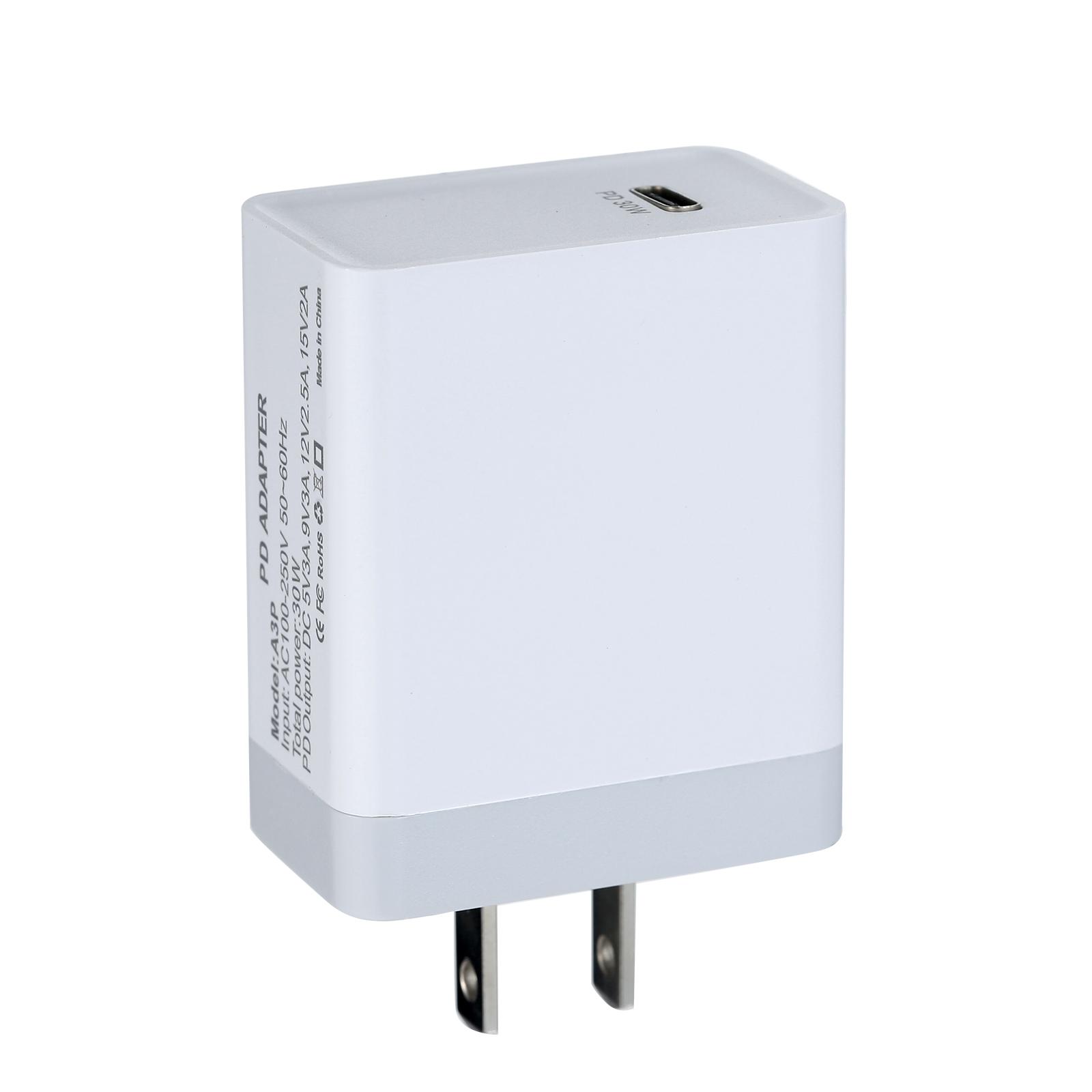 Bộ sạc nhanh 30W Type-C PD Bộ chuyển đổi sạc nhanh USB C QC3.0 Tương thích với iPhone 12 Pro 11 X Xs 8 Macbook Pro Air iPad