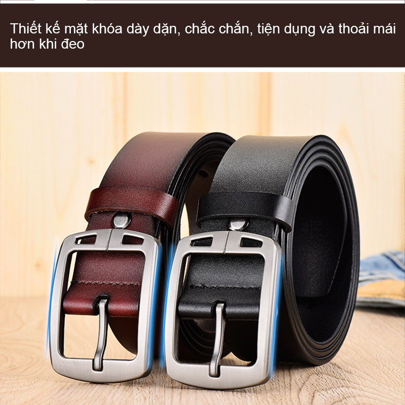 Dây nịt nam, dây thắt lưng nam da bò NIKITA-DL0405