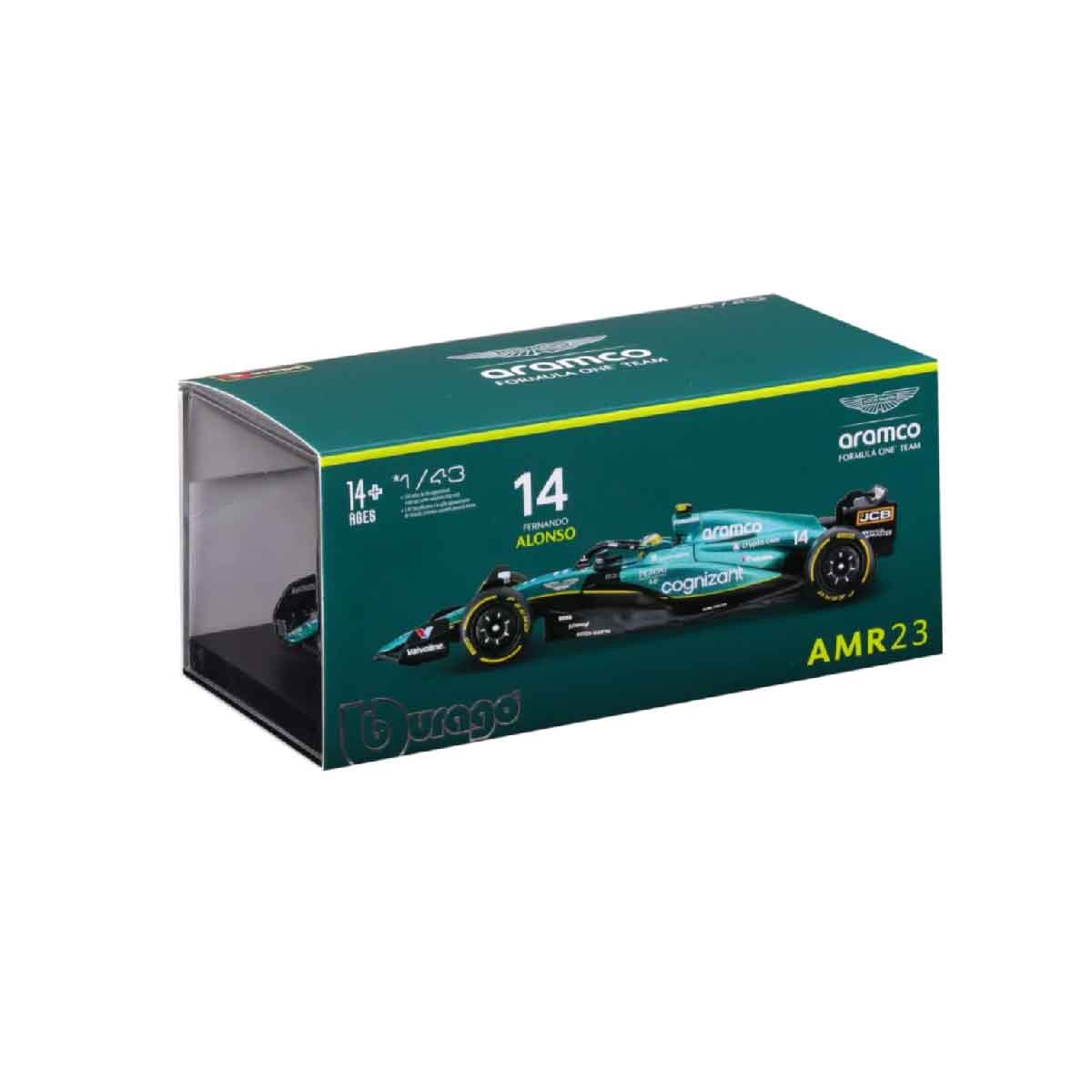 Đồ Chơi Xe Đua F1 1:43 Aston Martin Aramco Cog Team AMR23 (2023) MAISTO 14/18-38090
