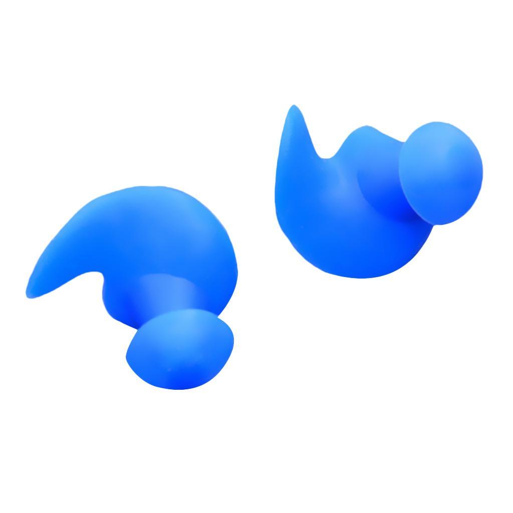 2 Pair Swimming Ear Plug Hearing Protector Sleeping Noise Reduction 25mm