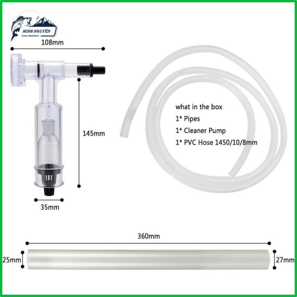 Dụng cụ hút phân cặn bể cá Jeneca AS- 666 Dụng cụ thay nước bể cá