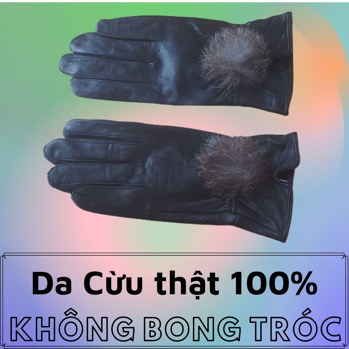 BST Găng Tay Da Thật Nam Nữ - Da Bò, Da Dê, Da Cừu Mỏng Nhẹ Đi Mưa Thoải Mái, Dễ Lái Xe - Không Bong Nổ - BH 3 Năm
