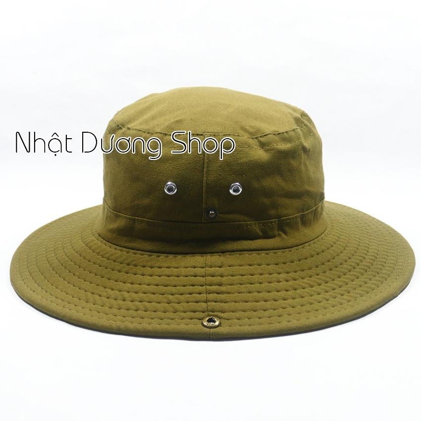 Nón tai bèo, nón bo nam, nón lính mùa hè xanh vành rộng, chống nắng tốt - NBN35
