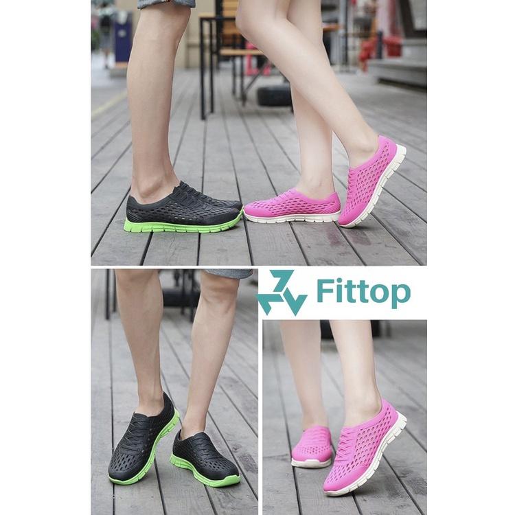 Giày Nhựa Nữ Nam Cao Cấp, Giày Đi Mưa, Đi Biển FITTOP GIAY-030-2