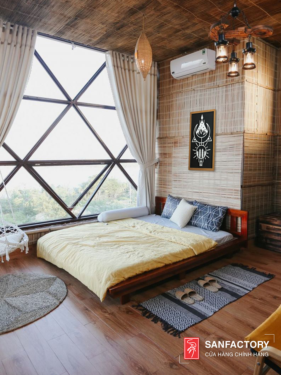 Tranh gỗ treo tường phong cách decor vintage trang trí Homestay, nhà hàng, khách sạn