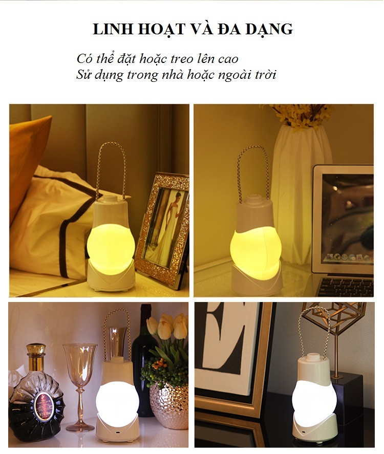 Đèn Led Tích Điện Thiết Kế Xách Tay Tiện Lợi UT.039