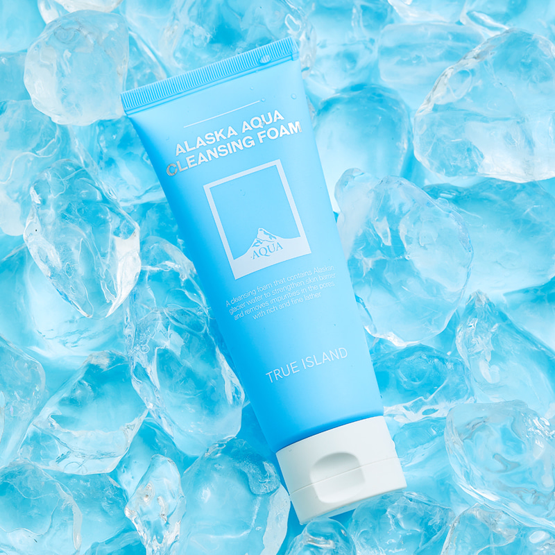 SỬA RỬA MẶT CẤP NƯỚC VÀ TÁI TẠO DA TRUE ISLAND - ALASKA AQUA CLEANSING FOAM 100ml - ĐẶC BIỆT DÙNG CHO DA NHẠY CẢM MỎNG YÊU