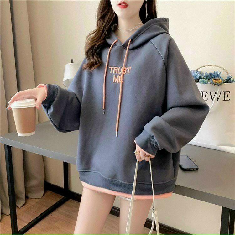 Áo khoác Hoodies nữ vải nỉ bông mềm ấm Freesize Thời trang Hot Trend Kita Unisex - TRUST ME