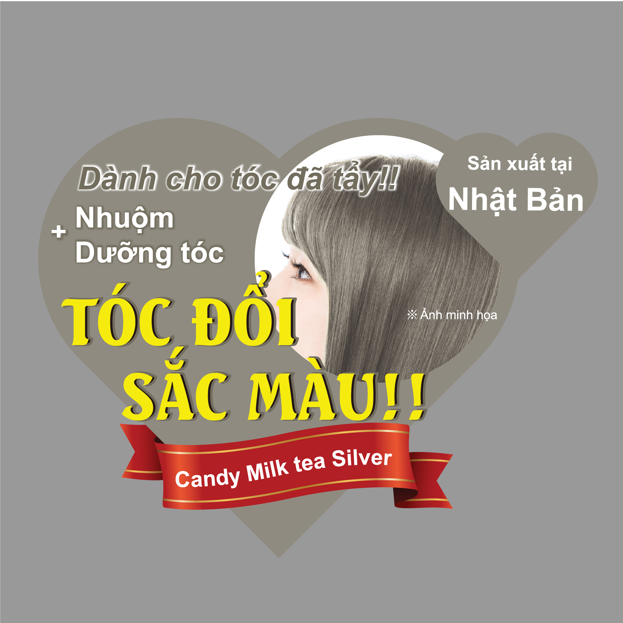 Kem Nhuộm Tóc Cheveux Ensemble Cheveux Color Treatment 200g