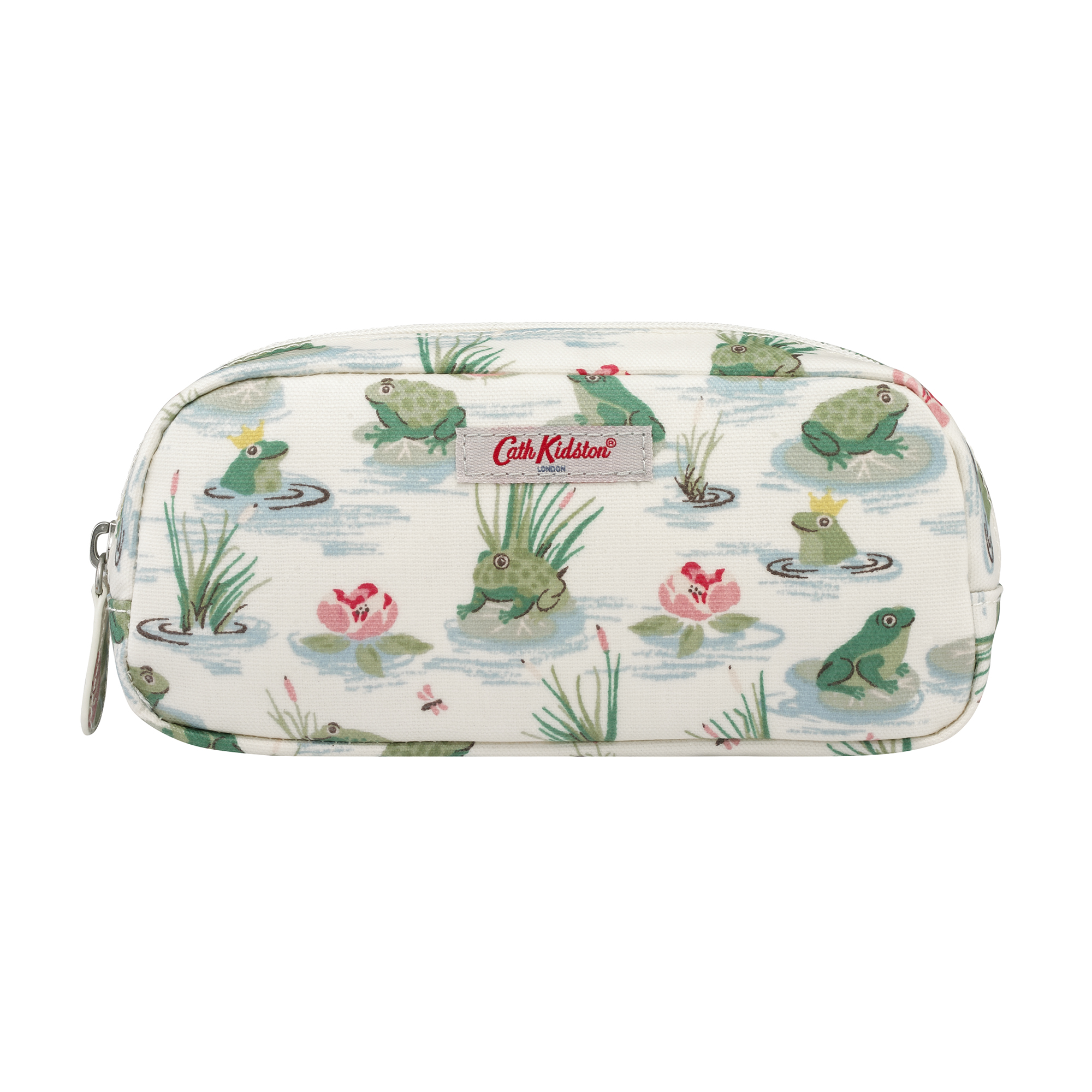 Hộp bút Cath Kidston họa tiết Bathing Frogs (Pencil Case with Pocket Bathing Frogs)