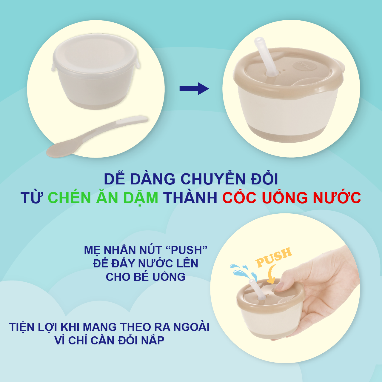 Bộ đồ dùng ăn dặm RICHELL TLI | Baby