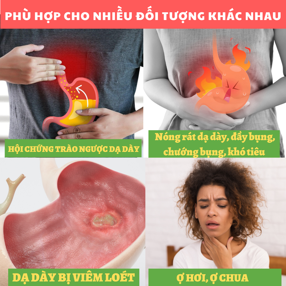 Gói uống Dạ Dày TD - Hỗ trợ giảm các triệu chứng của viêm loét dạ dày, hội chứng trào ngược thực quản dạ dày