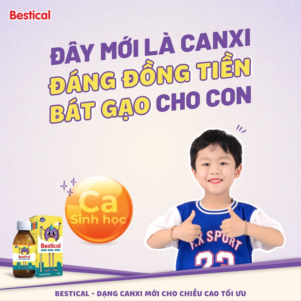 Canxi sinh học Bestical bổ sung canxi xương chắc khỏe , cao vượt trội