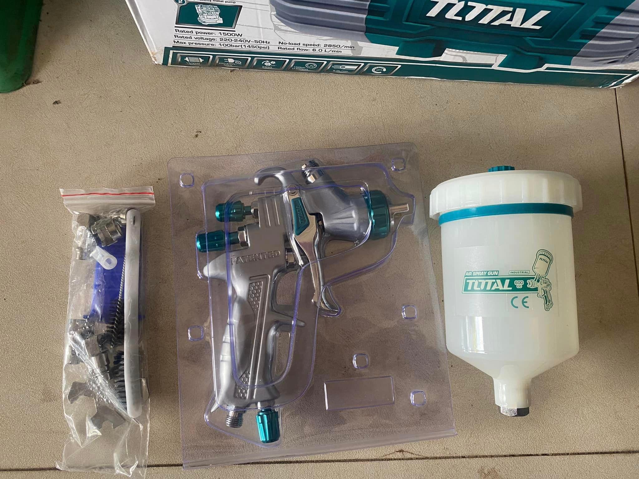 MÁY PHUN SƠN DÙNG KHÍ NÉN 600CC TOTAL TAT10605 - HÀNG CHÍNH HÃNG