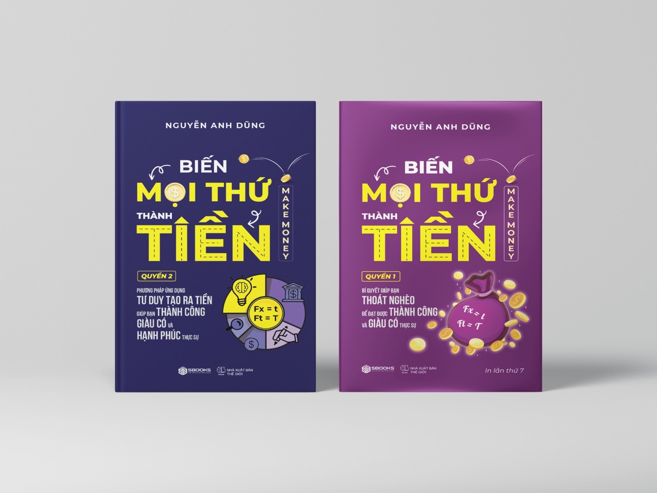 Combo sách - Biến Mọi Thứ Thành Tiền - Quyển 1+2 - Nguyễn Anh Dũng - SBOOKS