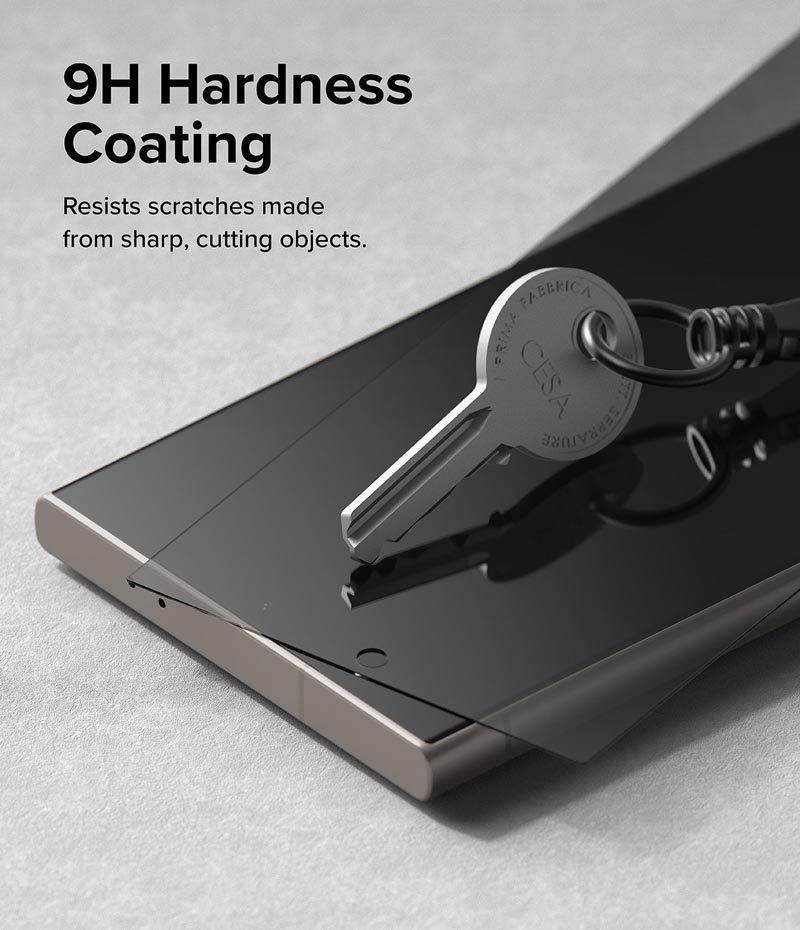 Bộ 2 Miếng Dán cường lực chống nhìn trộm kèm khung dán RINGKE Easy Slide Privacy Tempered Glass cho Samsung Galaxy S24 Ultra_ Hàng chính hãng