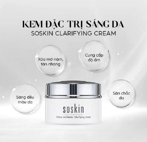 Kem dưỡng trắng da Soskin Clarifying Cream 50ml của Pháp