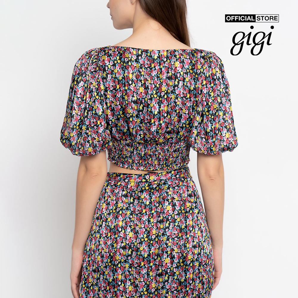 GIGI - Áo croptop nữ cổ vuông tay phồng thời trang G1110T212251