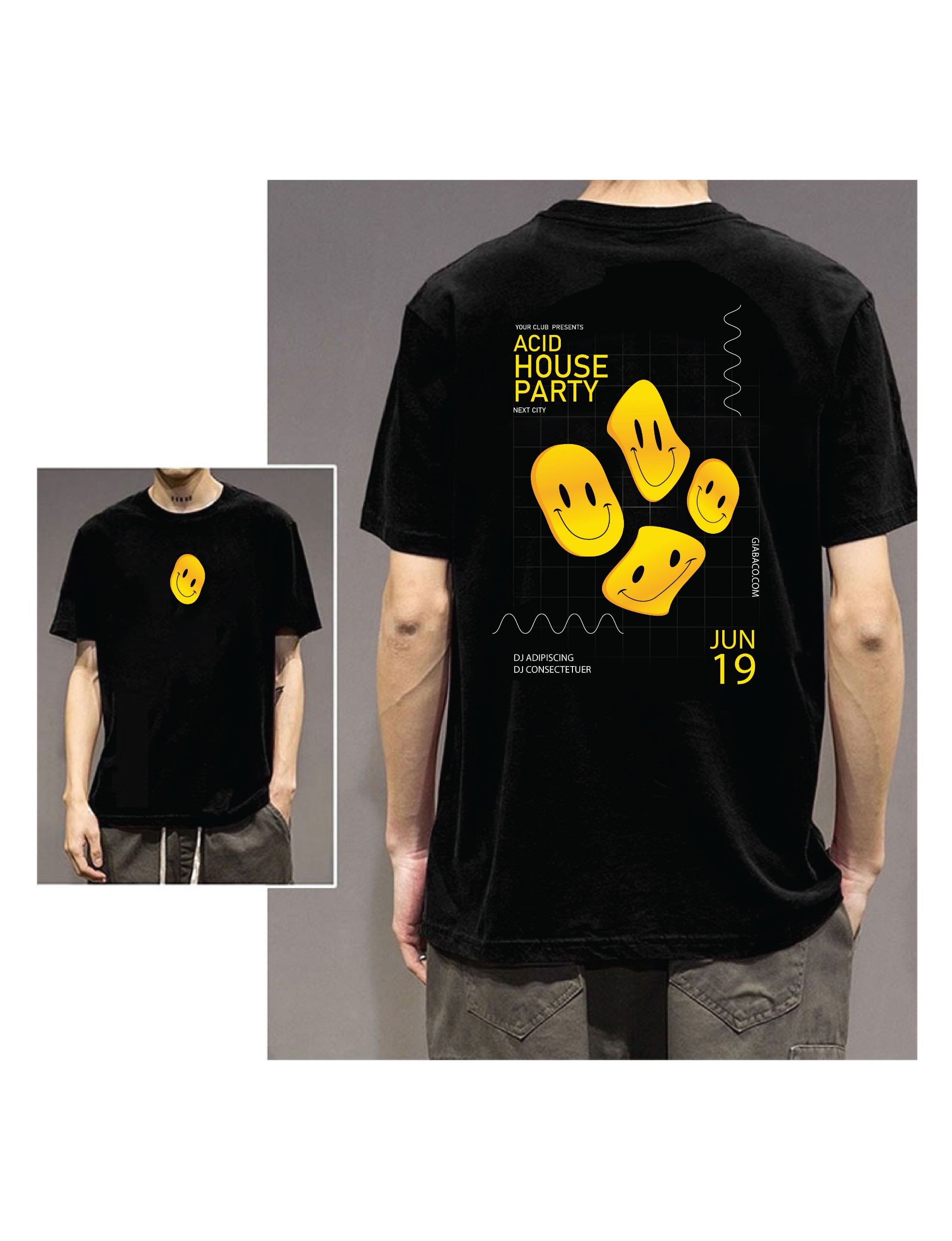 Áo T-Shirt Giabaco Acid House Party TS027 Classic