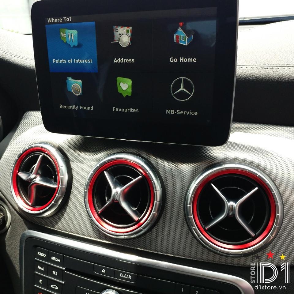 Set 5 vòng trang trí lỗ gió AC cho xe Mercedes A/CLA/GLA-Class