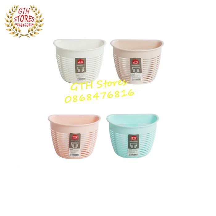 Kệ nhựa treo tường nhà tắm, nhà bếp dán tường chịu lực-GTH Stores
