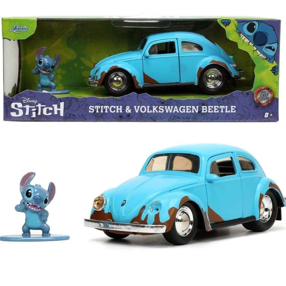 Đồ Chơi Xe Mô Hình JADA TOYS Disney Volkswagen Beetle &amp; Stitch Figure 1:32