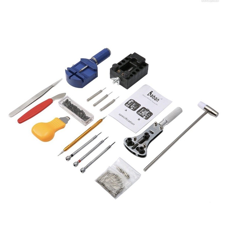 Dụng cụ Thay Pin Thay Dây đồng hồ tại nhà Baban full box