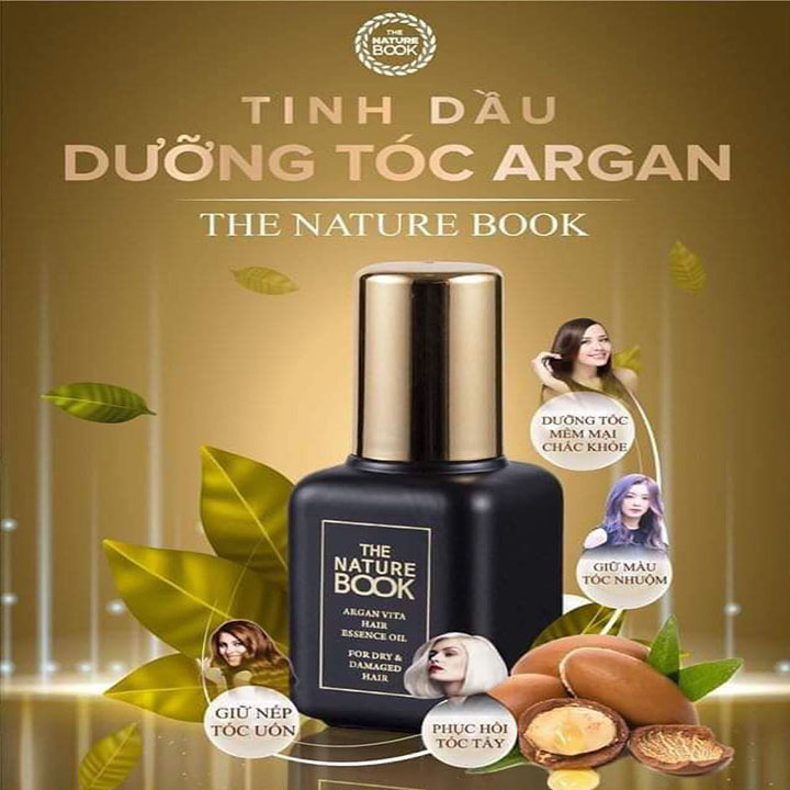 Tinh Dầu Dưỡng Tóc The Nature Book Argan Vita Hair Essence Oil 300ml