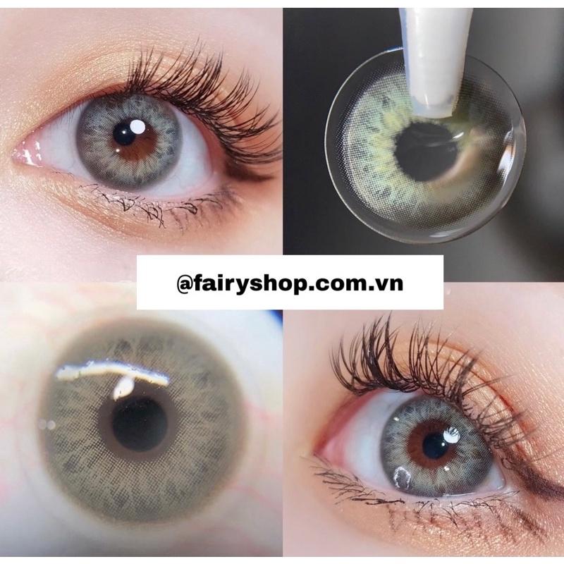 Kính Áp Tròng DNA TAYLOR GREEN GRAY light 14.0mm - Kính Áp Tròng FAIRY SHOP CONTACT LENS Độ 0 đến 6