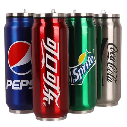 Ly Giữ Nhiệt Cao Cấp Hình Lon Nước Ngọt Dung Tích 500ml Kèm Ống Hút
