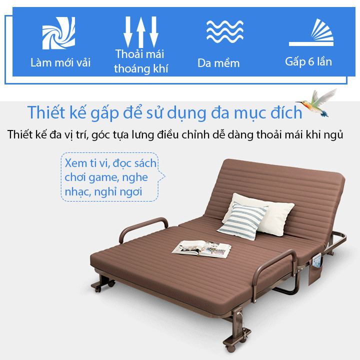 Giường ngủ gấp gọn - Giường gấp di động - Giường xếp văn phòng