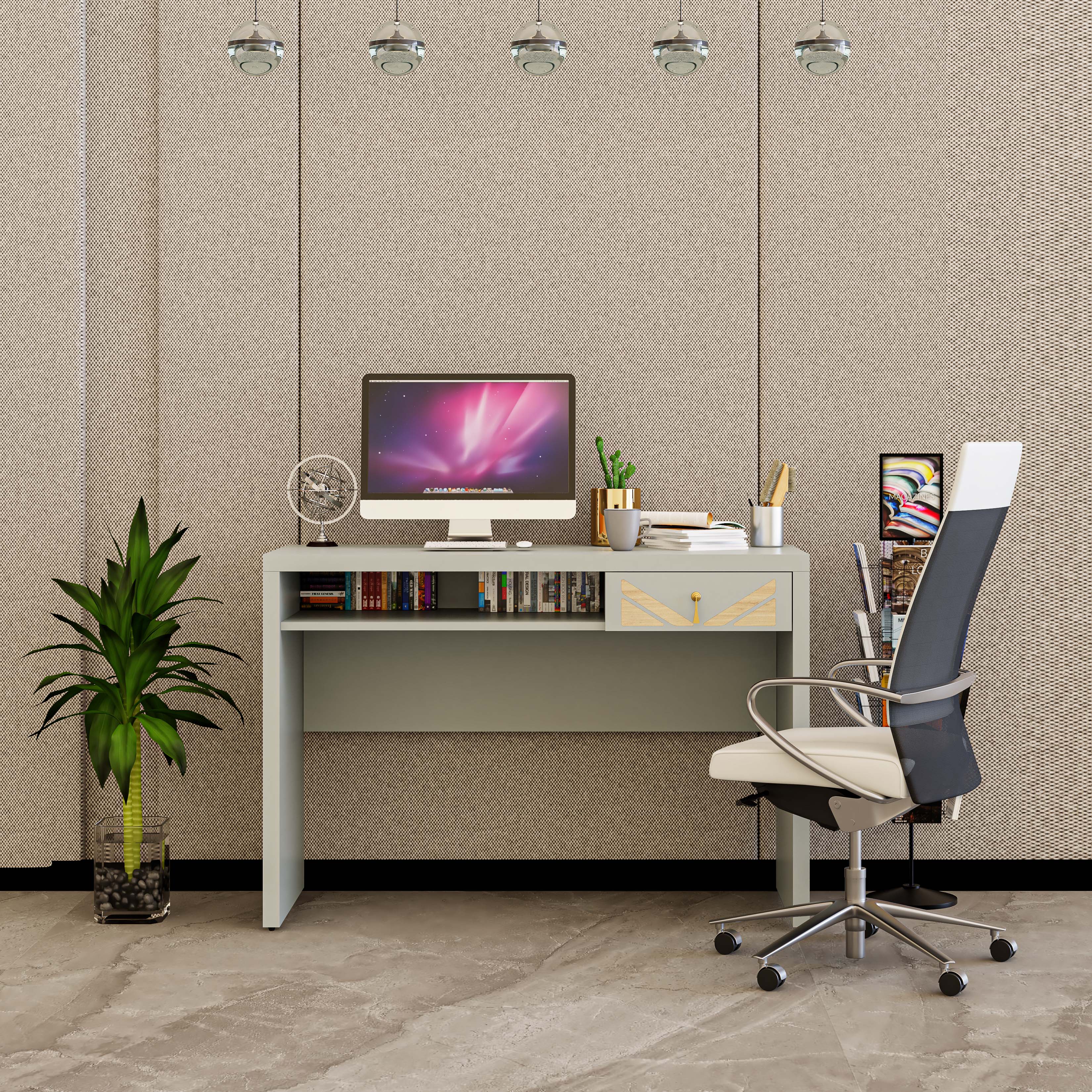 [Happy Home Furniture] CHARIS, Bàn trang điểm 1 ngăn kéo, 110cm x 45cm x 75cm ( DxRxC), BAN_067