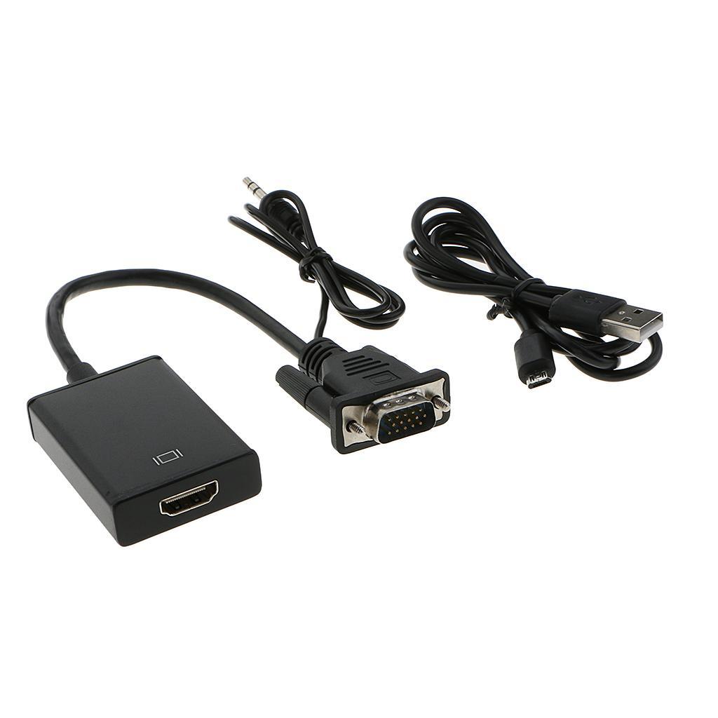 VGA To   Output 1080P  TV AV HDTV Video Cable Converter Adapter