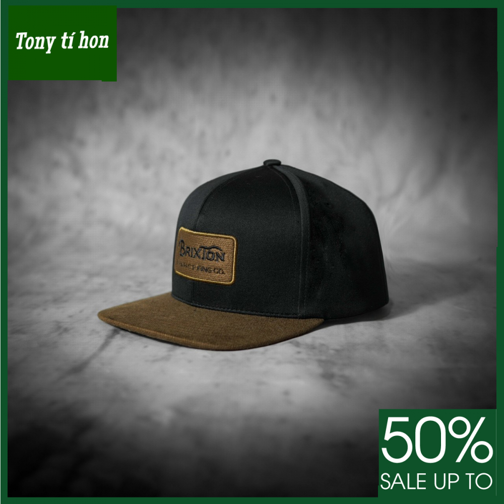 Tony tí hon -  Mũ/nón kết lưỡi trai Snapback BT đen nâu  thời trang nam nữ cao cấp