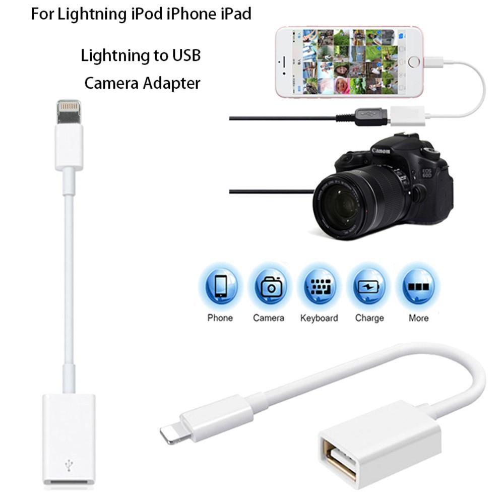 Cáp Lighting USB OTG cho IPhone, IPad