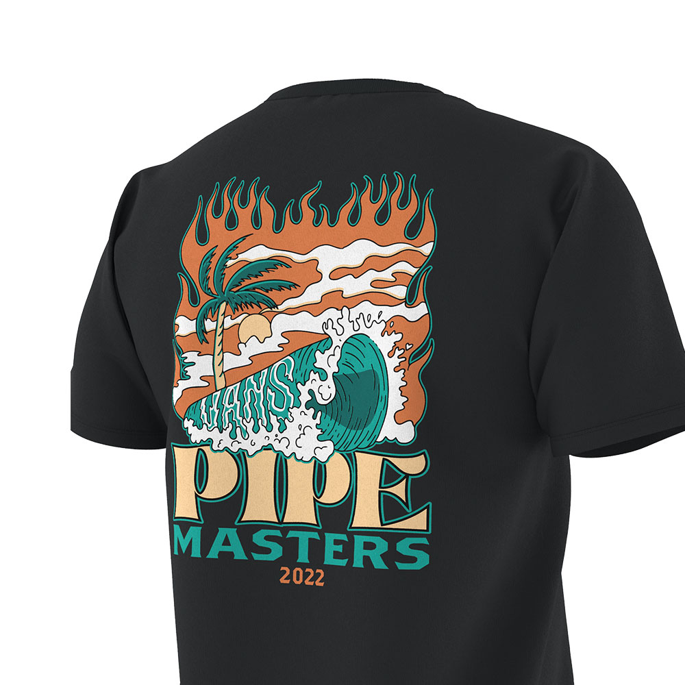 Áo Vans 2022 Wave Art Pipe Masters Ss Tee VN00060MBLK