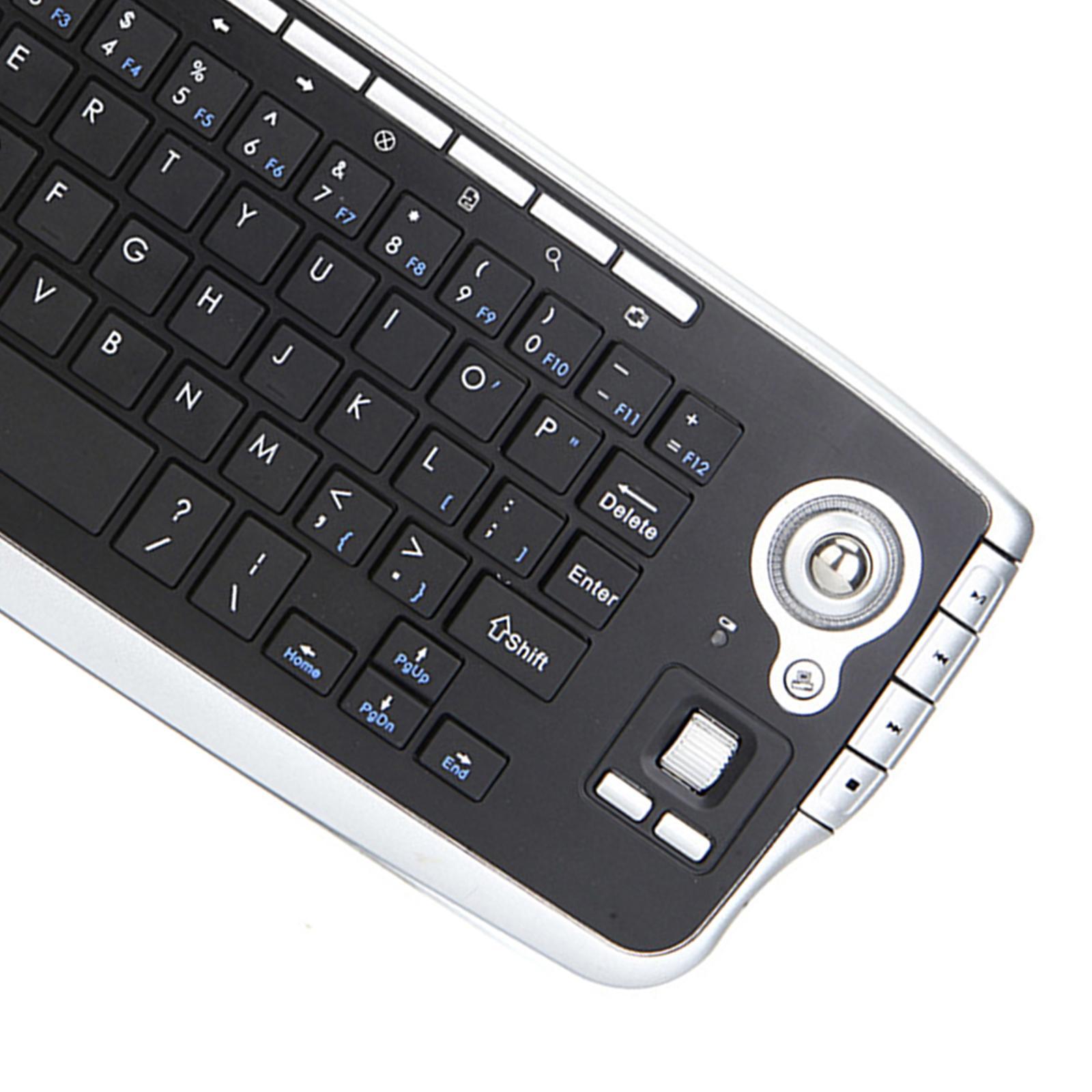 2.4G Wilreless Keyboard 78Keys Multi Function Trackball for Desktop
