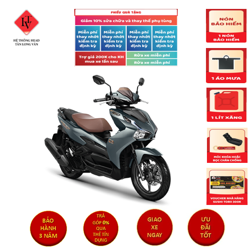 Air Blade 160 phiên bản Đặc Biệt -Xanh Xám Đen