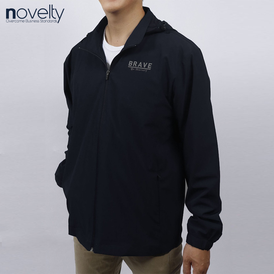 Jacket nam 2 lớp nón rời Novelty Casual màu đen NJKMMDMPLB2305962