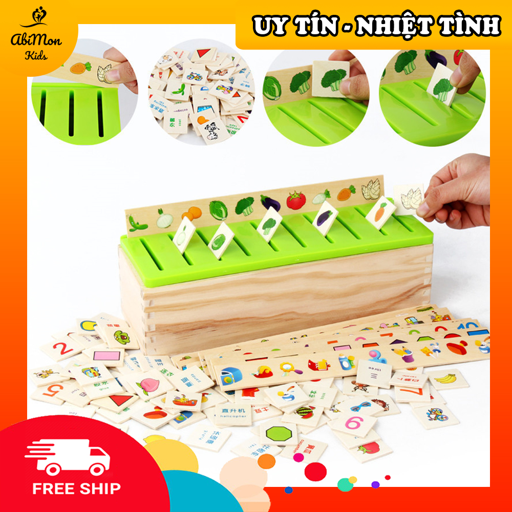 Bộ Thả Hình Theo Chủ Đề Cho Bé || Montessori cao cấp || Đồ chơi Gỗ - Giáo dục - An toàn - Thông minh