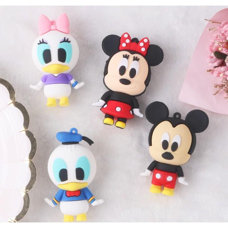Chuyên Charm * Mẫu búp bê size lớn Mickey, Minnie, Daisy, Donald, Pooh dùng làm móc khóa, charm Jibbitz, DIY