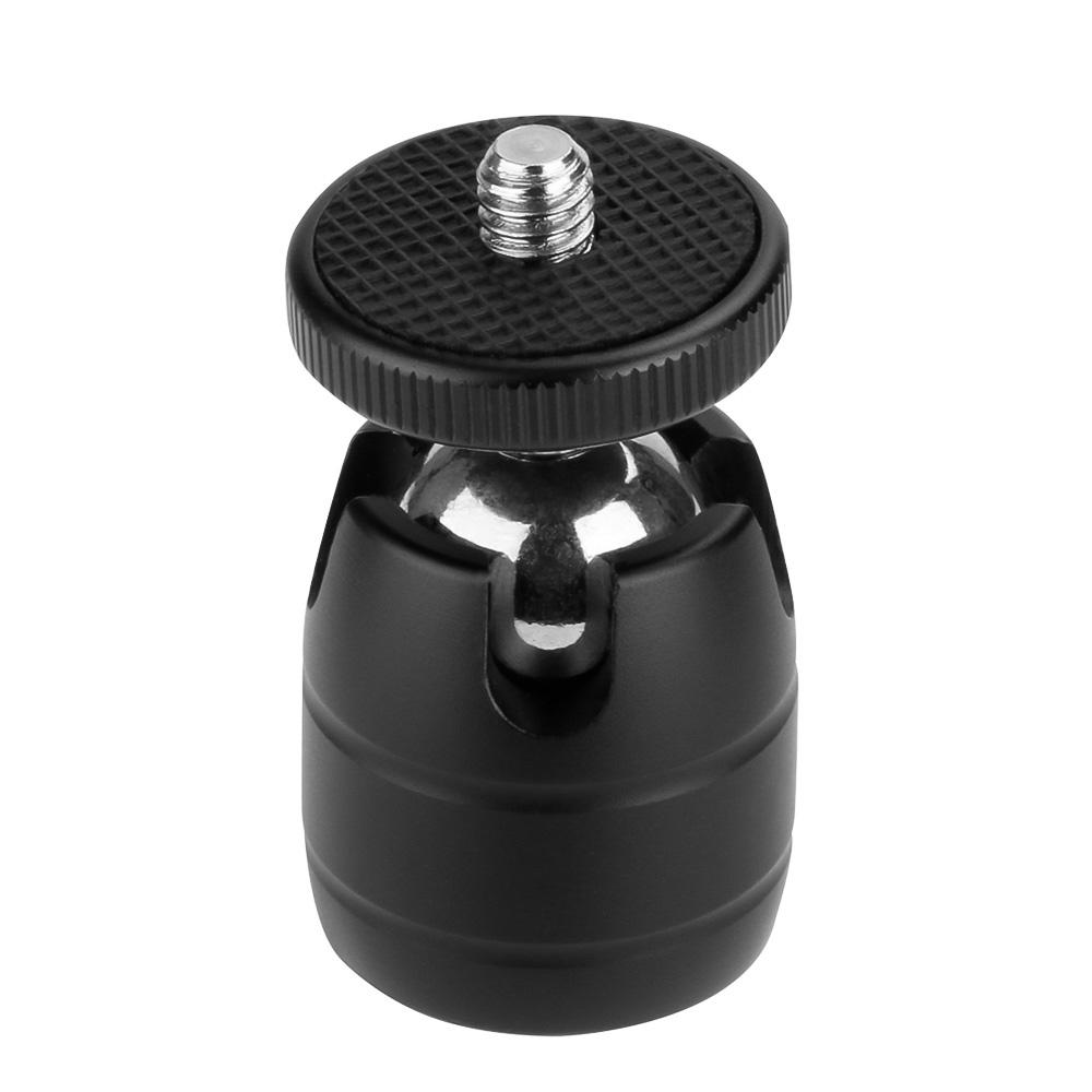 Mini Metal Ball Head 1/4 Screw Mount 360°Rotatable Ballhead Tripod Accessory for Camera