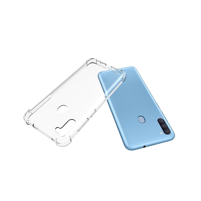 Ốp lưng dành cho Samsung Galaxy A11 silicon dẻo trong chống sốc 4 góc cao cấp