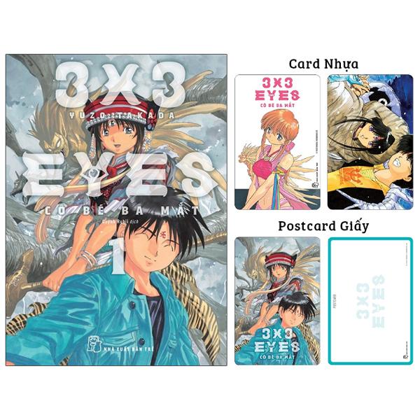 3x3 Eyes - Cô Bé Ba Mắt - Tập 1 - Tặng Kèm Card Nhựa  Postcard Giấy