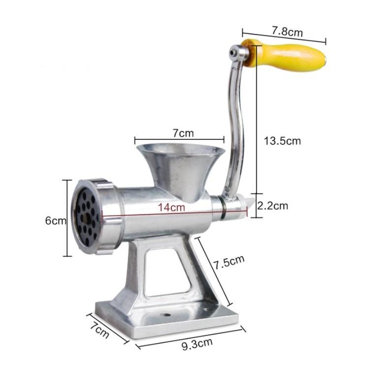 Máy say thịt bằng tay nhồi xúc xích lạp sườn - Máy xay thịt đa năng bằng gang nhồi xúc xích siêu bền siêu tiện lợi