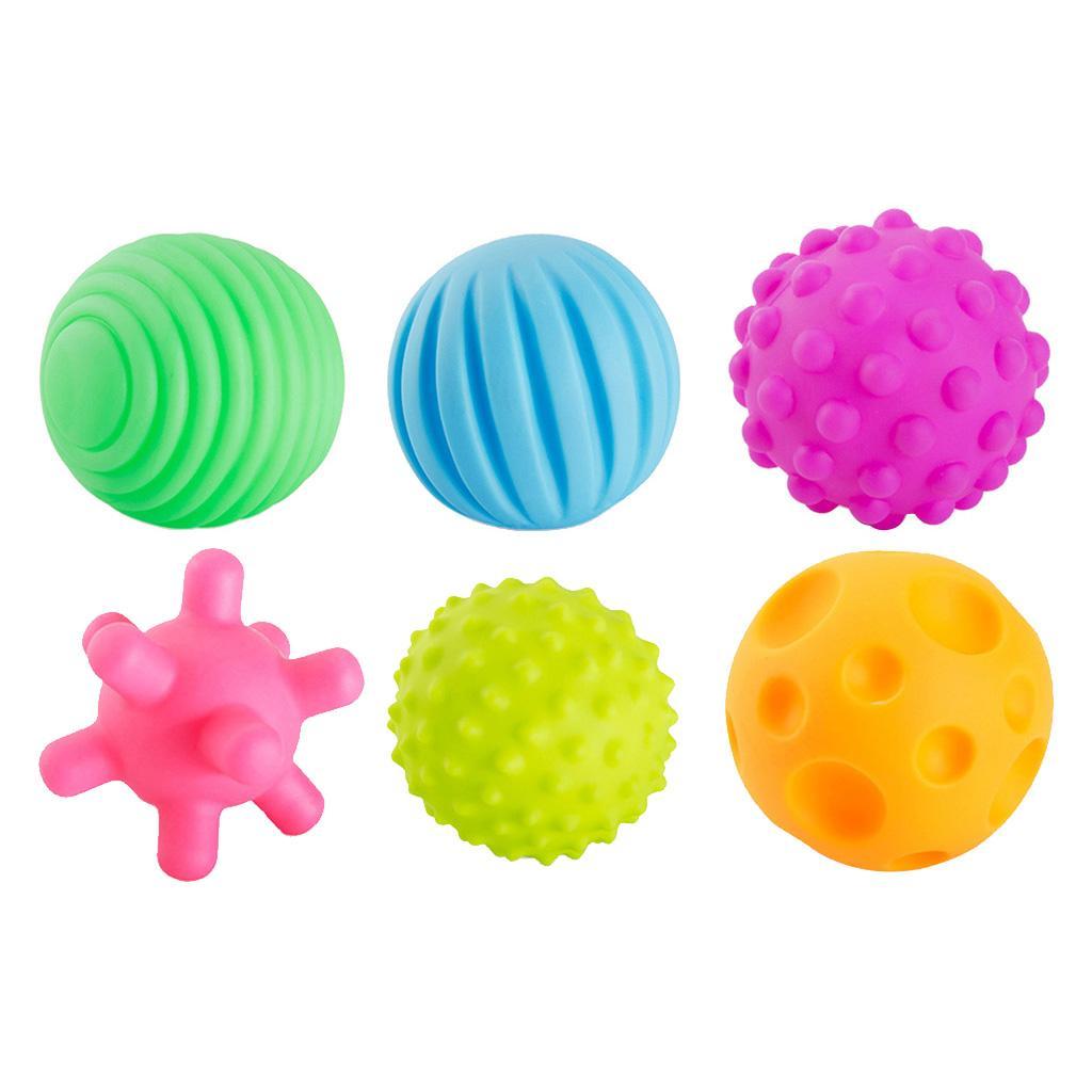 6Pcs Colorful Baby Touch Hand Ball Toys Sensory Children Ball Toys