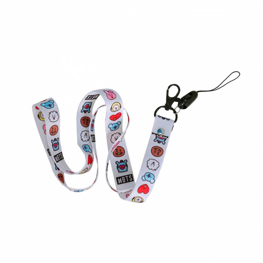 Móc khóa dây Strap Idol BTS BT21 Funny Cute