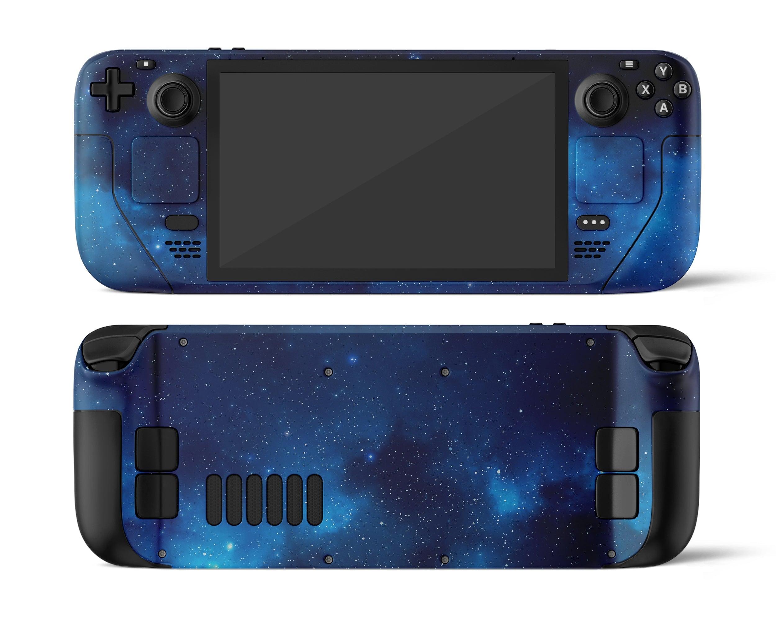 Skin dán Steam Deck mẫu Blue Stardust Galaxy (Đã cắt sẵn chi tiết, dễ dán)