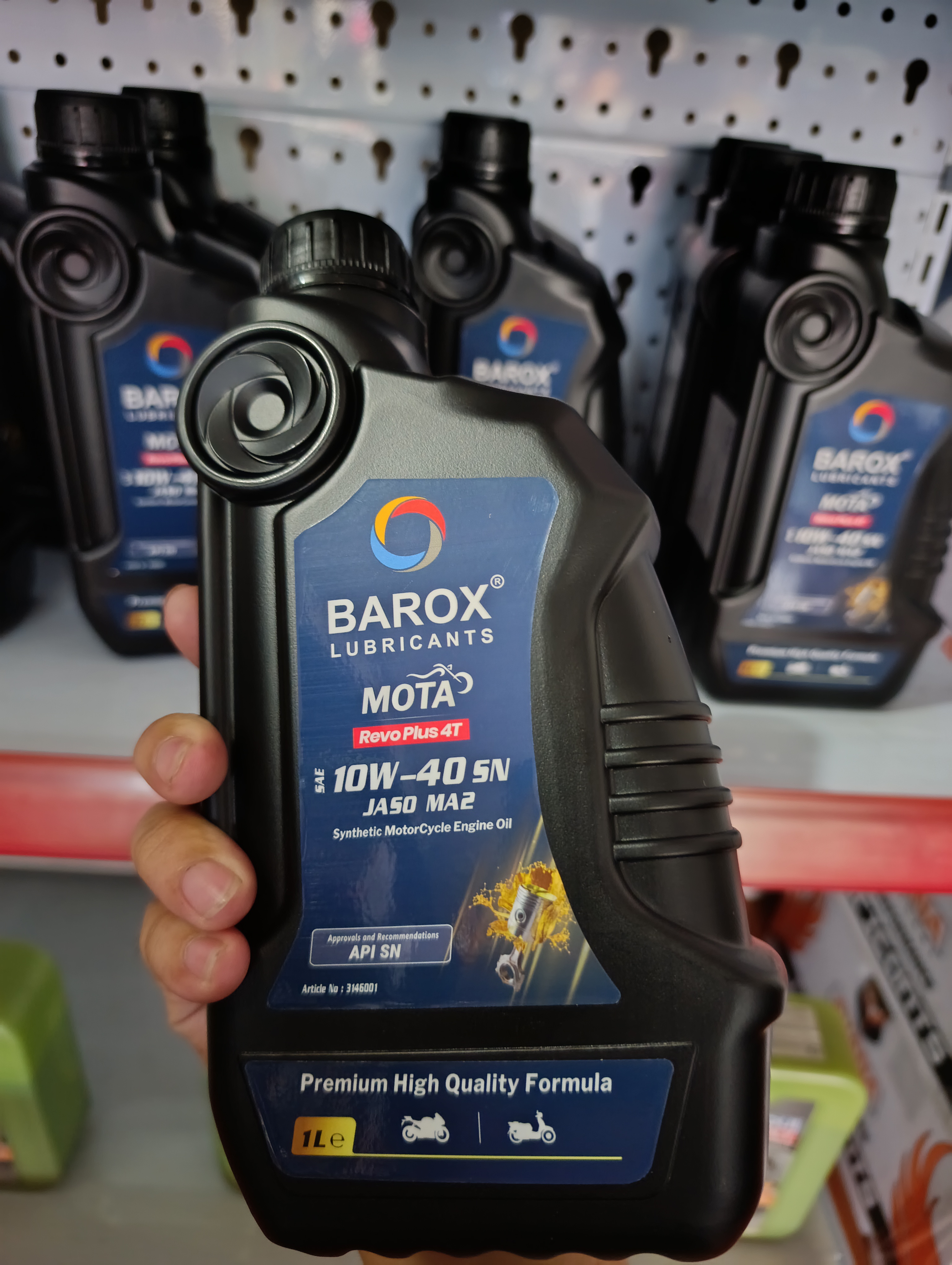 Nhớt Barox Mota 10W40 Full Tổng Hợp 1 lít