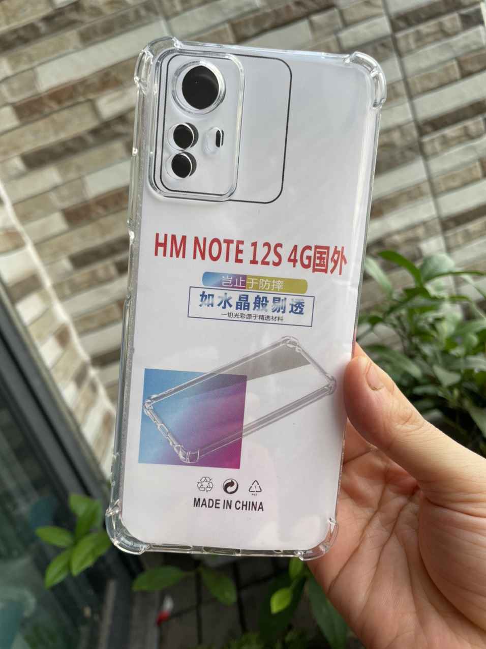 Ốp lưng dẻo cho Xiaomi Redmi Note 12S 4G chống sốc 4 góc trong suốt , bảo vệ Camera